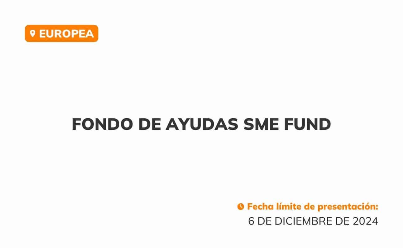Fondo ayudas SME Fund