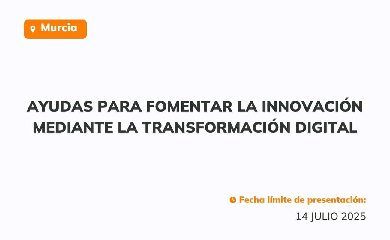 Ayudas para fomentar la innovación mediante la transformación digital