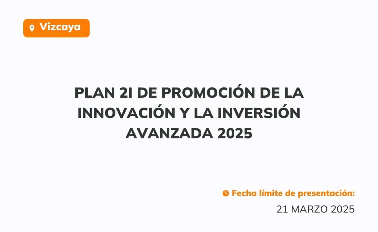 Plan 2i de promoción de la innovación y la inversión avanzada 2025