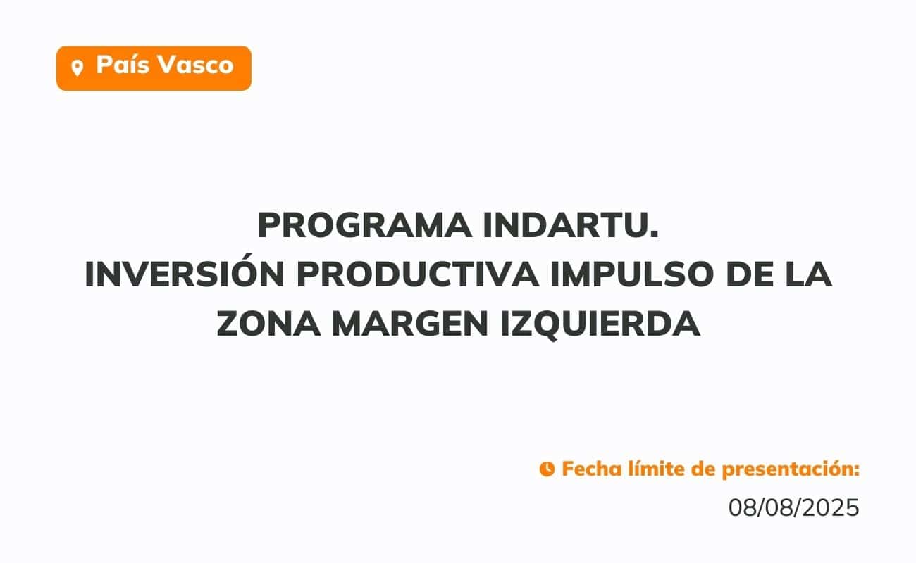 Programa Indartu. Inversión Productiva impulso de la Zona Margen Izquierda