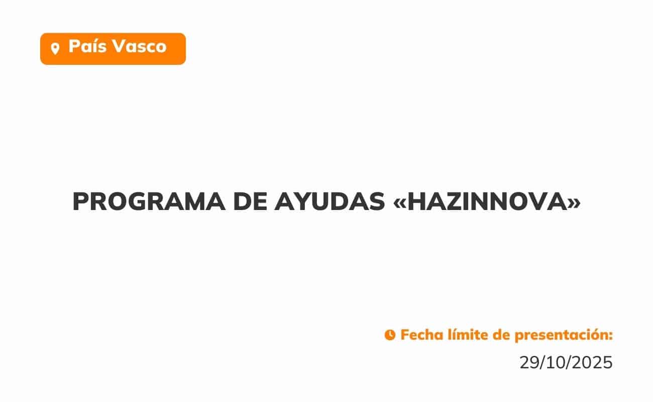 Programa de ayudas «Hazinnova»