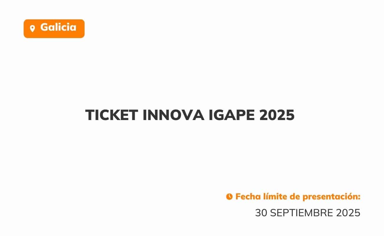 Ticket Innova IGAPE 2025